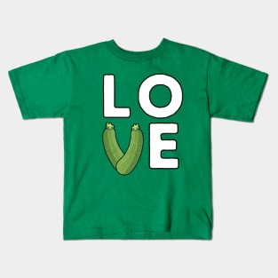 I Love Zucchini Zucchini Lover Kids T-Shirt